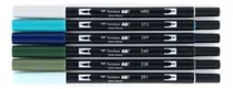 Comprar Set 6 Marcadores Wonderland Punta Fina Y Pincel Tombow