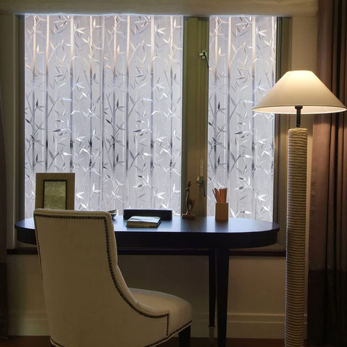Calcomanía Para Ventanas Con Película De Vitral Esmerilado