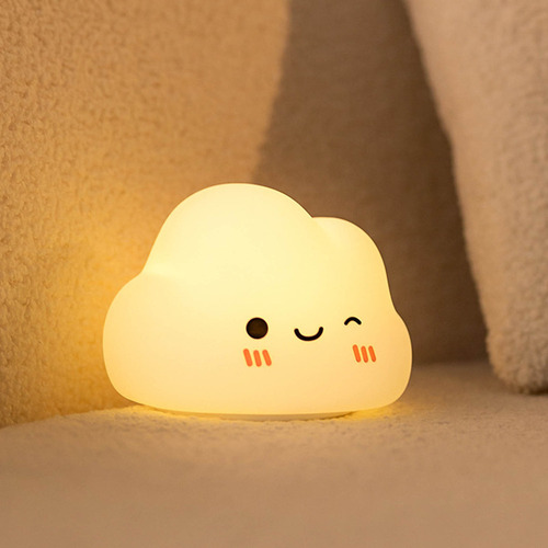Lámpara De Mesa Con Forma De Nube De Gel De Sílice, Luz Noct