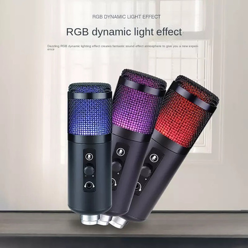 Imagen 3 de 9 de Micrófono Condenser Elefir At2022 Rgb Usb Profesional Único