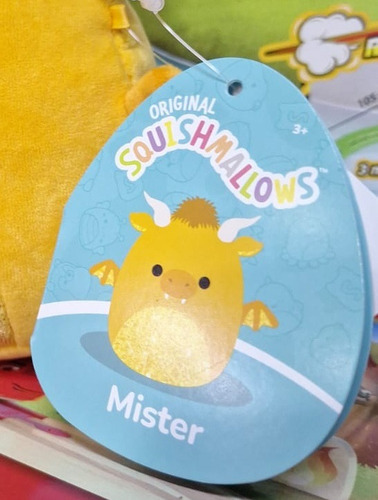 Peluche Suave Squishmallows Jazwares 13 Cm - Dragón Mister Mister