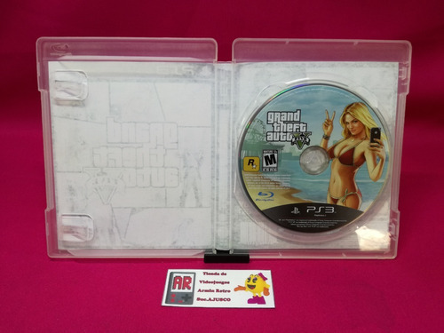 Grand Theft Auto Five 5 Gta 5 Playstation 3 Ps3 *portada Custom* (Usado)