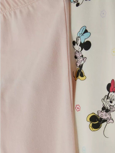 Set De 2 Leggins Mallon De Niña Modelo Minnie Mouse Disney