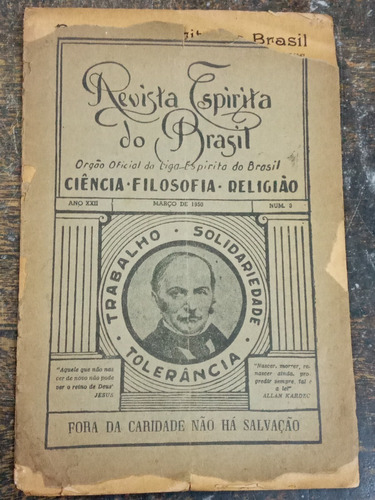 Imagen 1 de 4 de Revista Espirita Do Brasil Nº 3 * Marzo 1950 * 