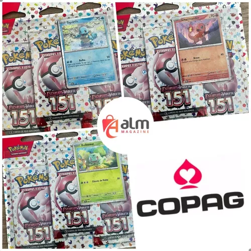 Cartas Pokémon EV3.5 Blister Triplo 151 - Bulbasaur - 33291 Copag