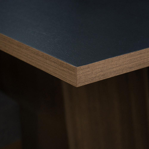 Juego Comedor Mesa Tapa Madera 6 Sillas Renata Madesa Rmi Color Marron/Negro/Imperial