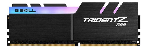 Memoria RAM Trident Z RGB gamer color negro  32GB 2 G.Skill F4-3200C16D-32GTZR