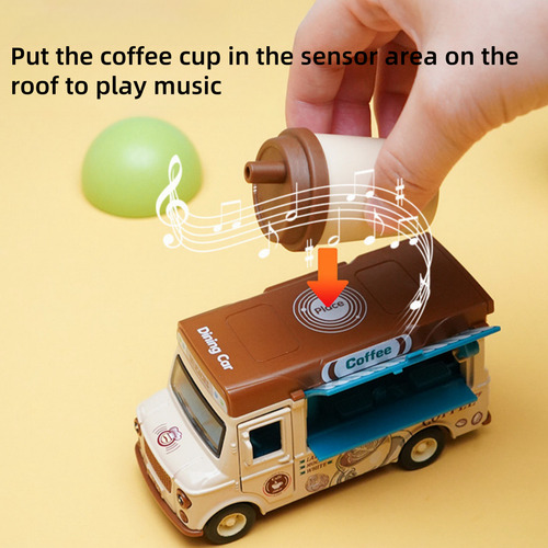 Children's Simulation Dining Car, With Lights And Music
