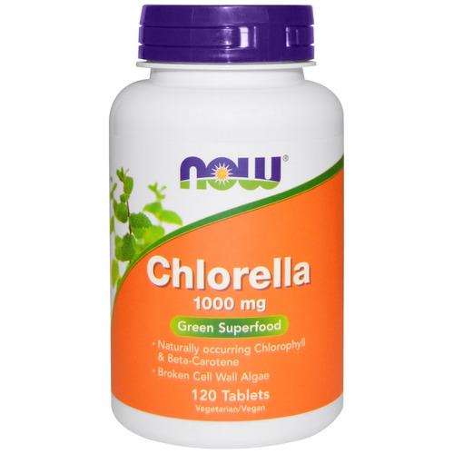 Chlorella 1000 Mg X 120 Tabletas Veganas - Now Foods