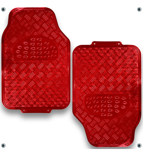 Juego Tapetes Metalizados Auto Camioneta Universales 4pz