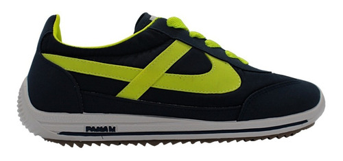 Tenis Niño Hombre Panam 084 Azul Marino - Amarillo -