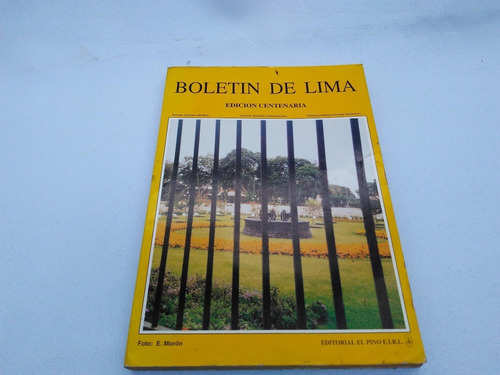Mercurio Peruano: Libro Boletin De Lima 1995 L170