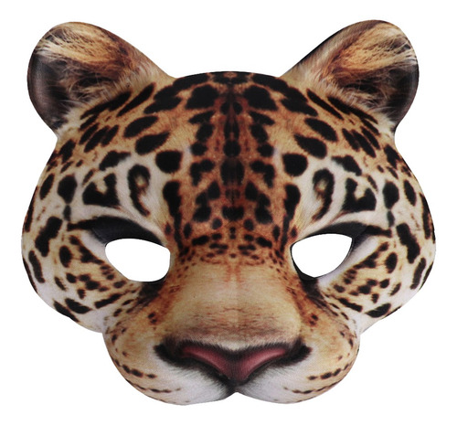 1 Máscara Decorativa De Leopardo De Halloween Para Fiesta