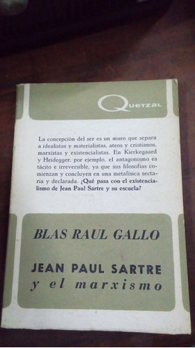 Libro Jean Paul Sartre Y El Marxismo
