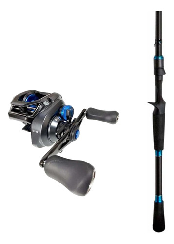 Combo Shimano Reel Slx 150xt Y Caña De Pescar Slx Bait 2.08m