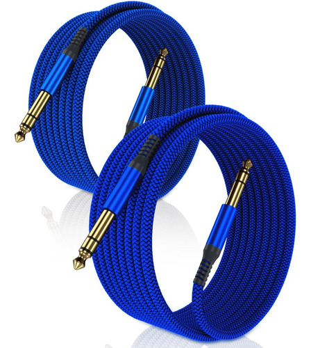 Cables De Instrumentos Elebase ,de 3 M , Jack 6.35mm Blue