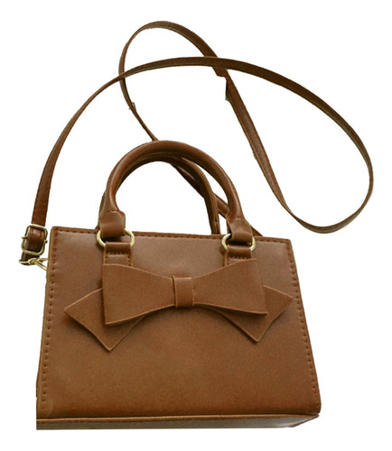 Bolso De Hombro De Cuero Para Mujer, Elegante, Con Lazo Pequ