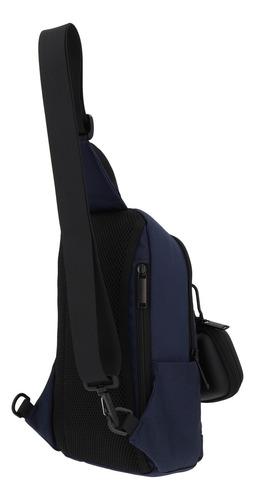 Mochila Cruzada Pechera Crossbody Airpack Urban Cross Color Azul Diseño De La Tela Lisa