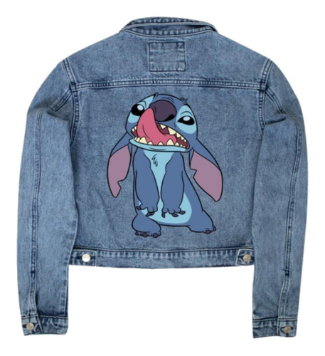 Aloha! Jacket Denim Mujer Mascara De Latex. Stitch