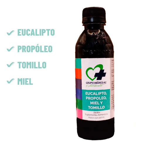 Jarabe De Miel, Eucalipto, Propóleo Y Tomillo - 2 Pzas