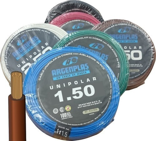 Cable Unipolar Argenplas 1.5 Mm X 25mts ¡el Mejor! 