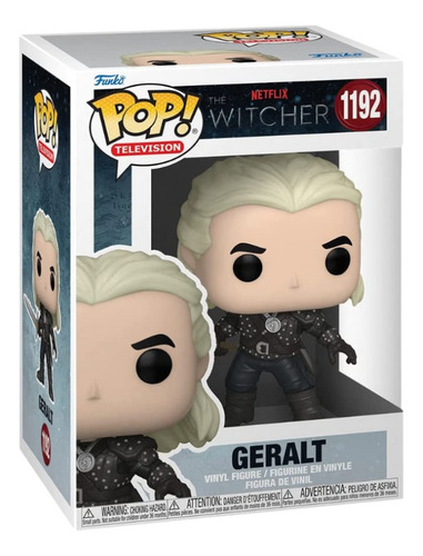Boneco Funko Pop Geralt The Witcher 1192 Colecionável