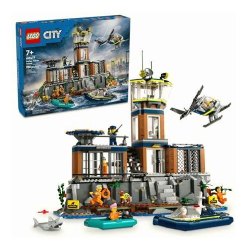 Lego 60419 City Isla Prisión De La Policía Set De