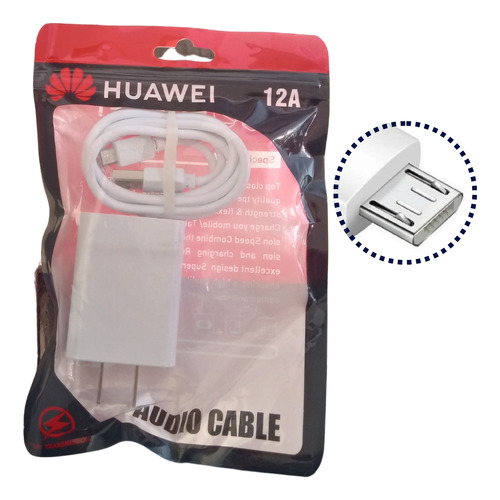 Cargador De Pared Usb Cable Android V8 Micro Usb