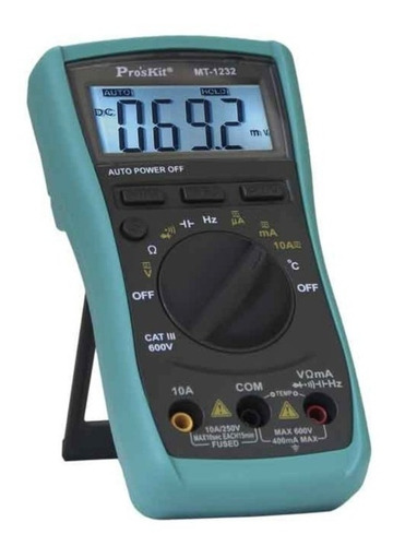 Multimetro Tester Proskit Mt-1232 Autorango Profesional Temp
