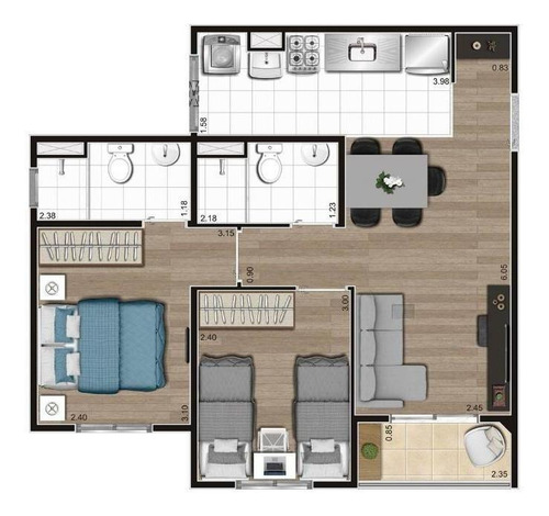 Apartamento À Venda, 49 M² Por R$ 244.450,00 - Pirituba - São Paulo/sp - Ap5988
