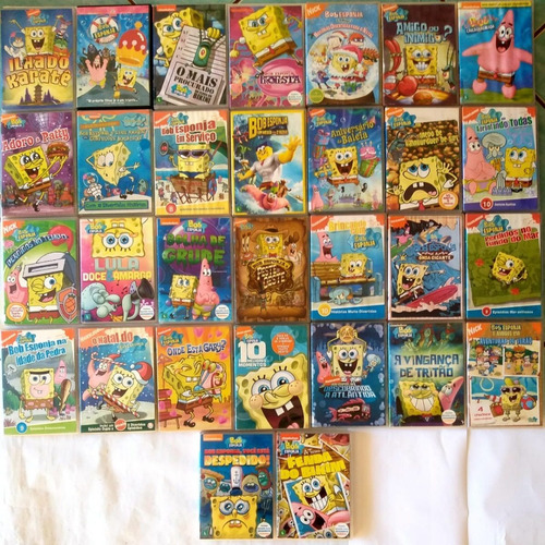 Coleção Dvds Bob Esponja - Original 