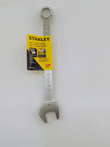 Llave Combinada 5/8  Acodada Stanley 86-0580 Cromo Vanadio