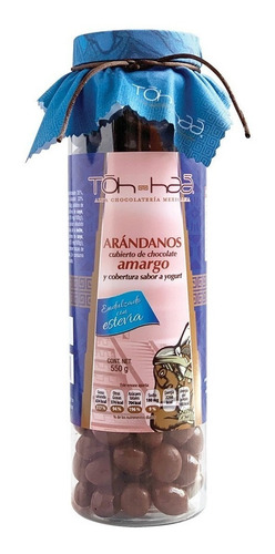 Arándanos Cubiertos Yogurt Chocolate Amargo Sinazúcar Tohhaa
