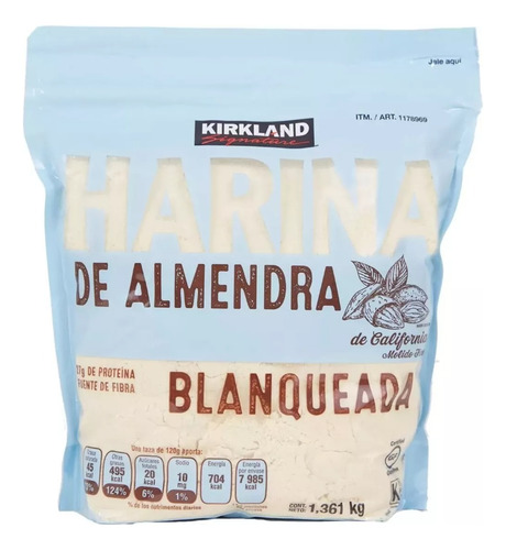 Harina De Almendra Blanqueada  1.361 Kg Sin Gluten