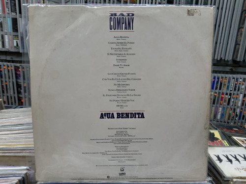 Bad Company - Agua Bendita Vinilo La Cueva Musical