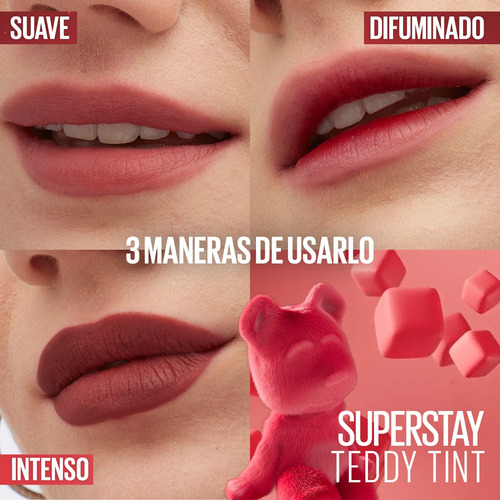 Set Maybelline Mascara Sky High + Tinta De Labios Teddy Tint