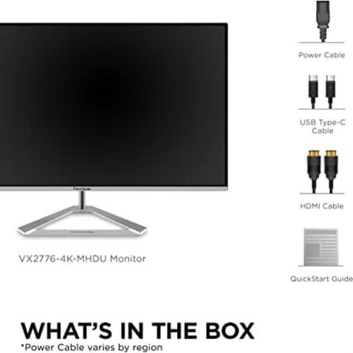 Viewsonic Vxk-mhdu Monitor Ips 4k De 27 Pulgadas Con Resoluc