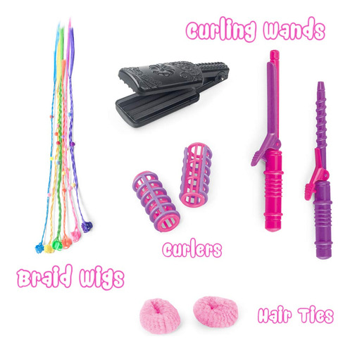 Kit De Juguetes De Belleza Para Niñas Con Secador Y Espejo