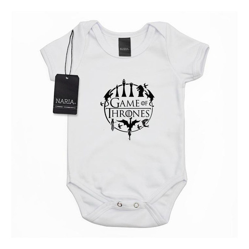 Body Bebe Manga Corta Game Of Thrones Diseño Logo - Psgt4