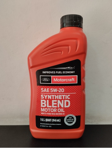 Aceite Semisintetico 5w20 Motorcraft Original 