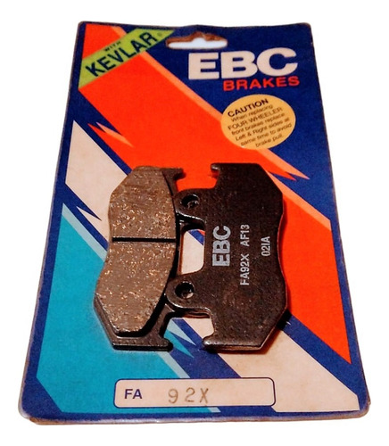 Pastillas Frenos Delanteros Ebc Fa 92 Honda Cr/ Xr/ Xl/ Trx 