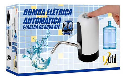 Imagem 1 de 5 de Bomba Eletrica Automatica Para Galao De Agua 5l 10l 20l