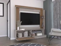 Comprar  Mesa Para Tv Doha, Taupe, Con Variedad De Entrepaños