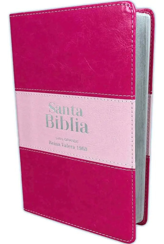 Biblia Mujer Reina Valera 1960 Letra Grande Fucsia/rosa