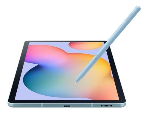 Tablet Samsung Galaxy Tab S S6 Lite with Book Cover SM-P610 10.4" 64GB brandeis blue y 4GB de memoria RAM