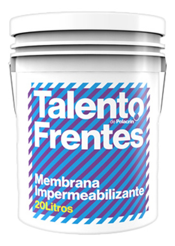 Imagen 3 de 7 de Membrana Polacrin Frentes Muros 25k Talento Impermeable 20 L