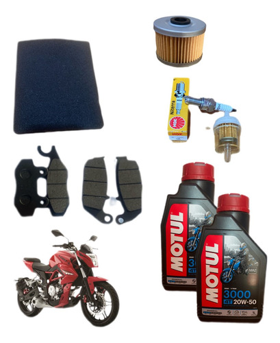 Kit De Afinacion Completo Para Moto Italika Vort-x 300/ 300r