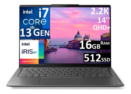 Lenovo Yoga Slim 6 2k Ci7-1360p 13va 12 Nucleos 16gb 512ssd 