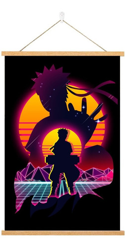 Cuadro Pergamino Pop Art Naruto Uzumaki Shipudden 28x41cm