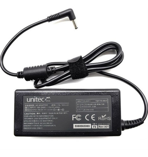 Cargador Corriente Ac Portátil Ultrabook Negro 19v 2,37a